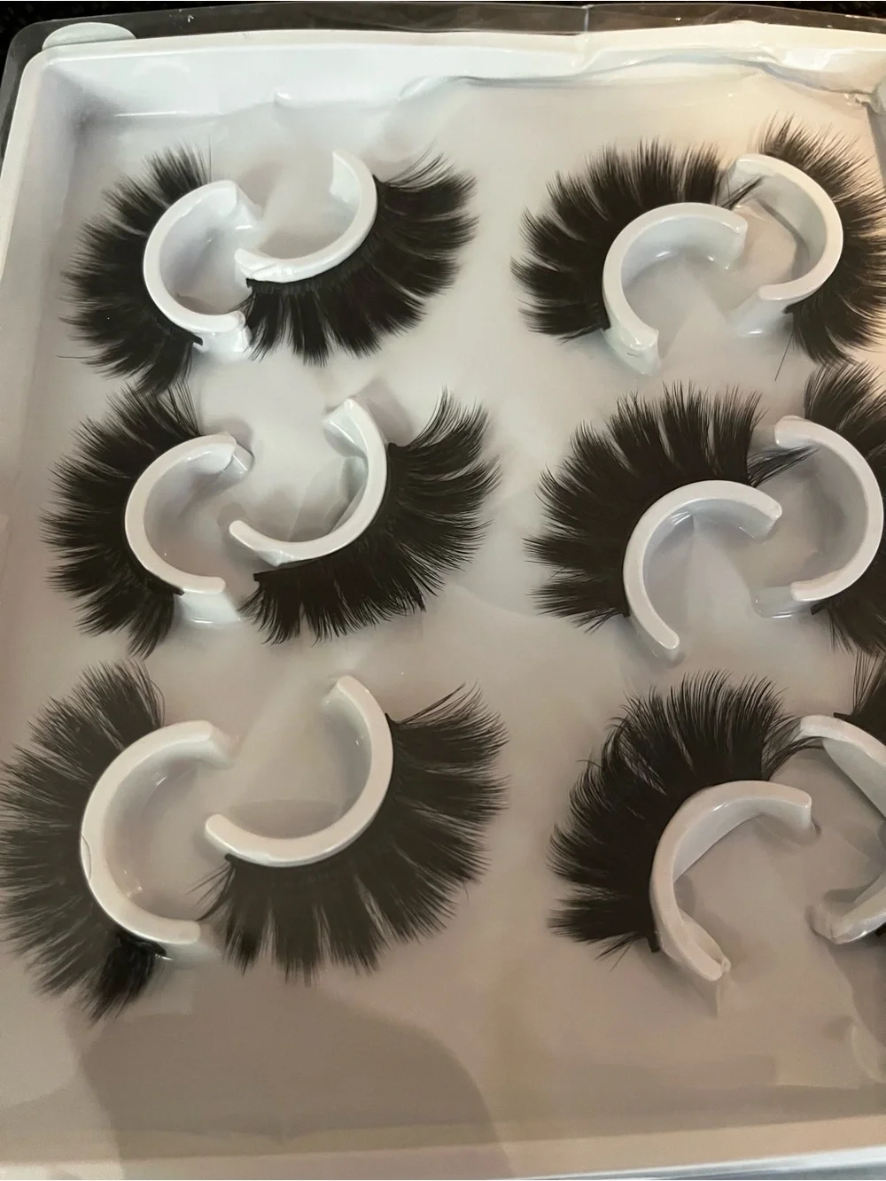 Source Unknown Black Dramatic 3D Faux Mink False Eyelashes - 6 Pair Set